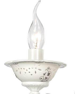 Бра настенное белое Lumien Hall "Джасинта" W17015/2WH1 LUMIEN HALL СВЕЧА 00-3931589 Белый  - Вид №2