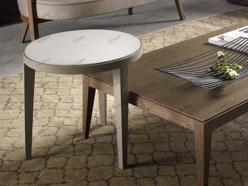 Pacini & Cappellini Низкий круглый журнальный столик Dominique 5371