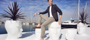 007522 Кашпо матовое белое 42см Vondom Adan