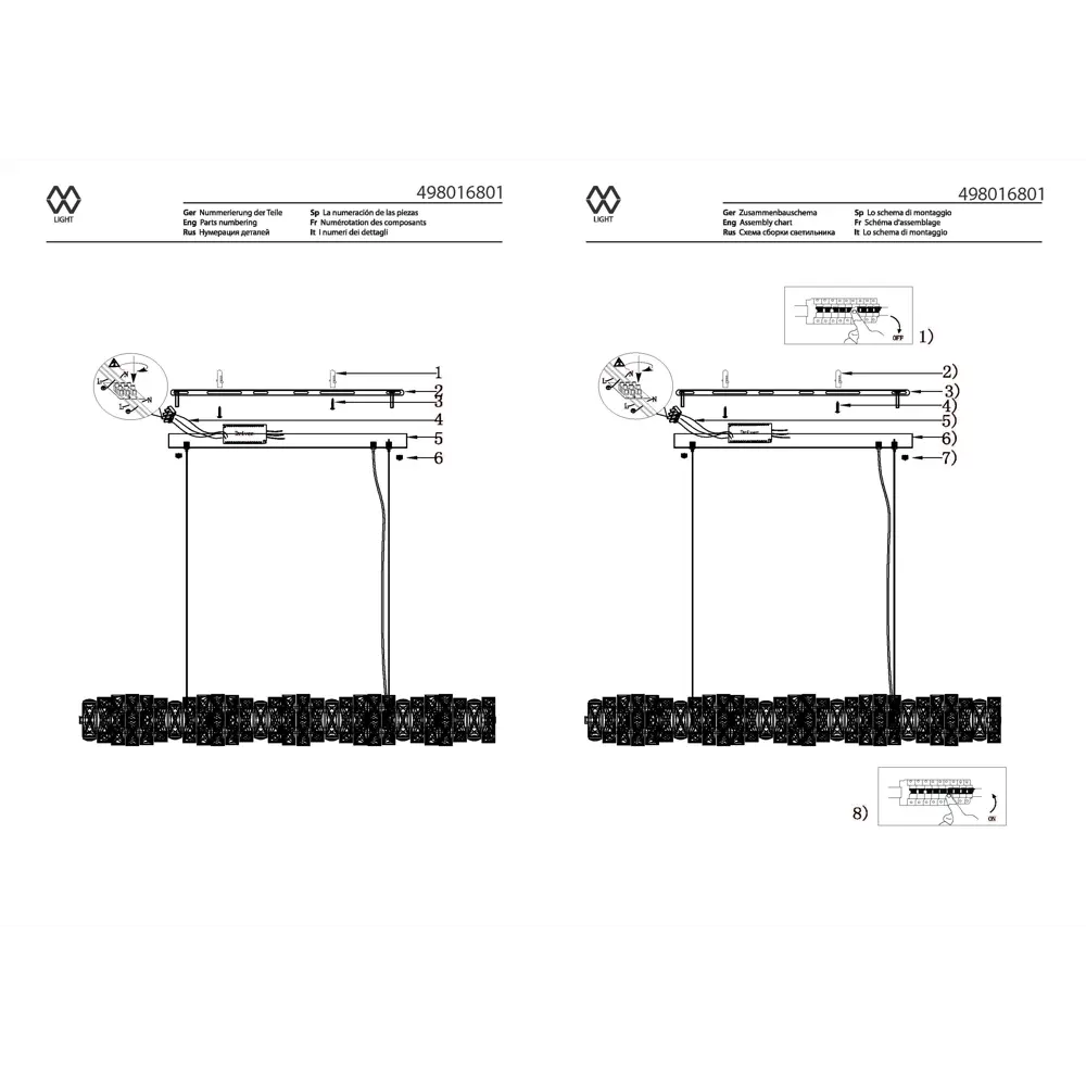 MW-Light Гослар — регулируемая подвесная люстра с хрустальными плафонами 89379427 STLM-1398799 - Вид №10