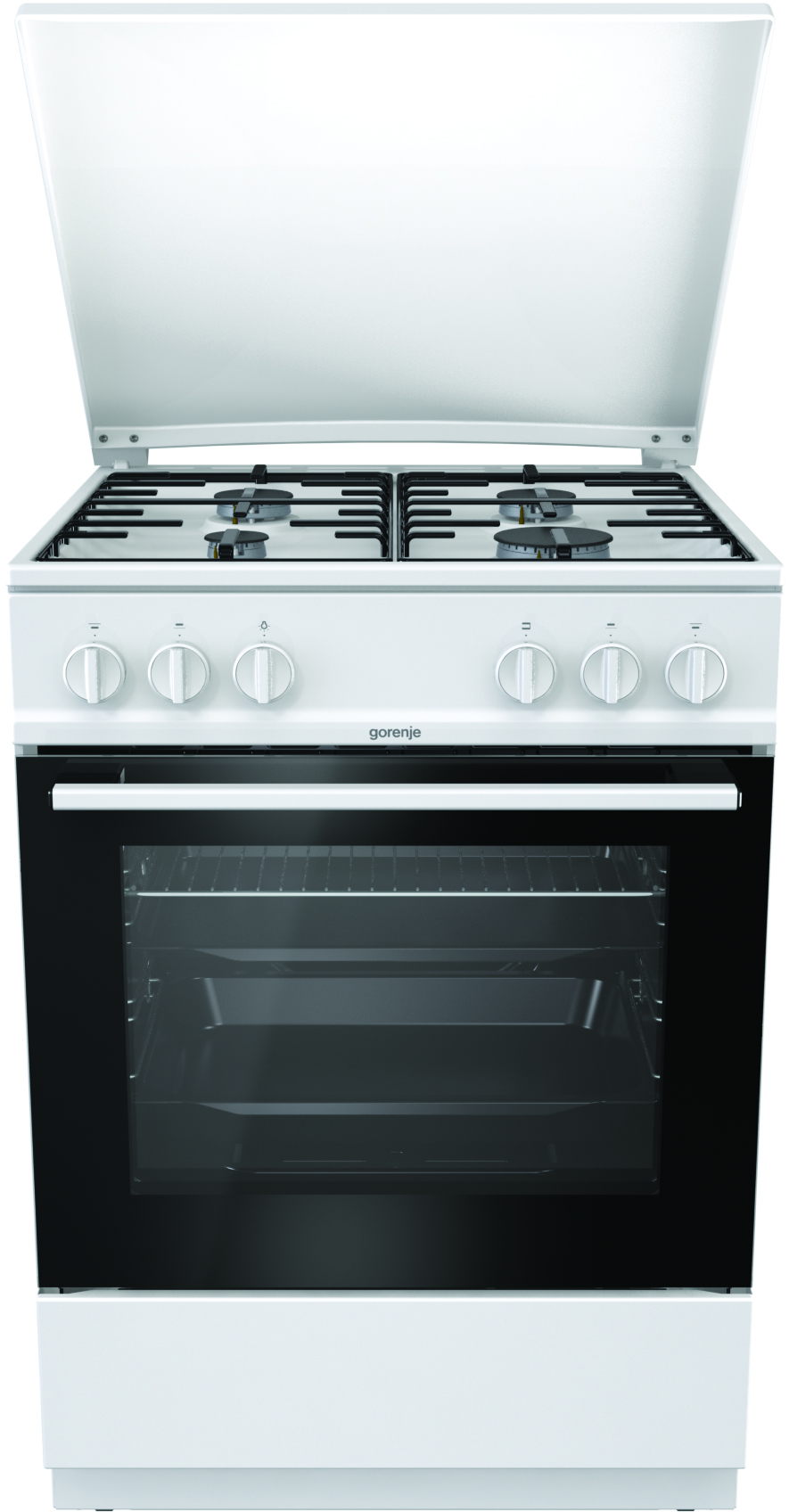 G6111WH Газовая плита / 85x60x60, газовая, 74 л, электроподжиг, белый Gorenje Santreyd 