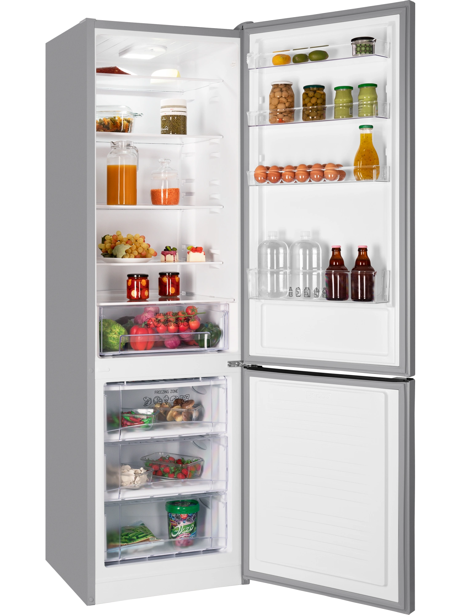 9291896 Холодильник с морозильником   NORD NRB 134 S серебристый STDN-0011025 - Вид №1