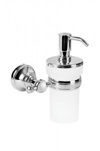 140110004 Дозатор жидкого мыла luna хром со стеклом