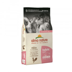 ПР0059767 Корм для щенков Holistic-XS-S-Puppy для малых пород, курица сух. 12кг Almo Nature