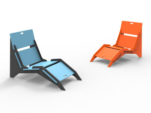 Наружное сиденье из полиэтилена