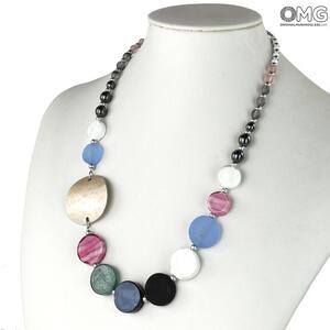 3958 ORIGINALMURANOGLASS Колье Карамелька - Коллекция Antica Murrina - муранское стекло OMG 50 см