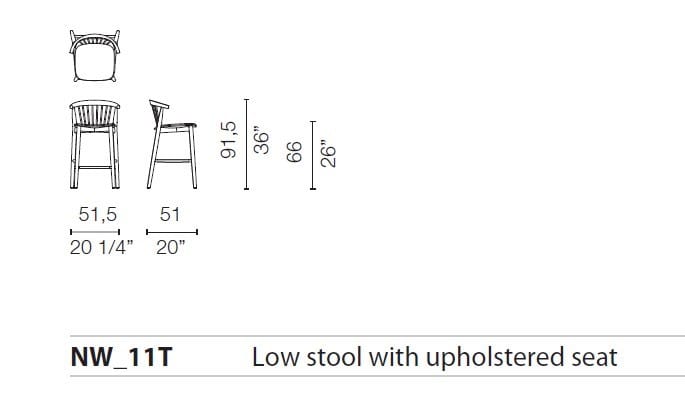 Высокий стул из ясеня CAPPELLINI Newood ARCH-00068221 - Вид №8