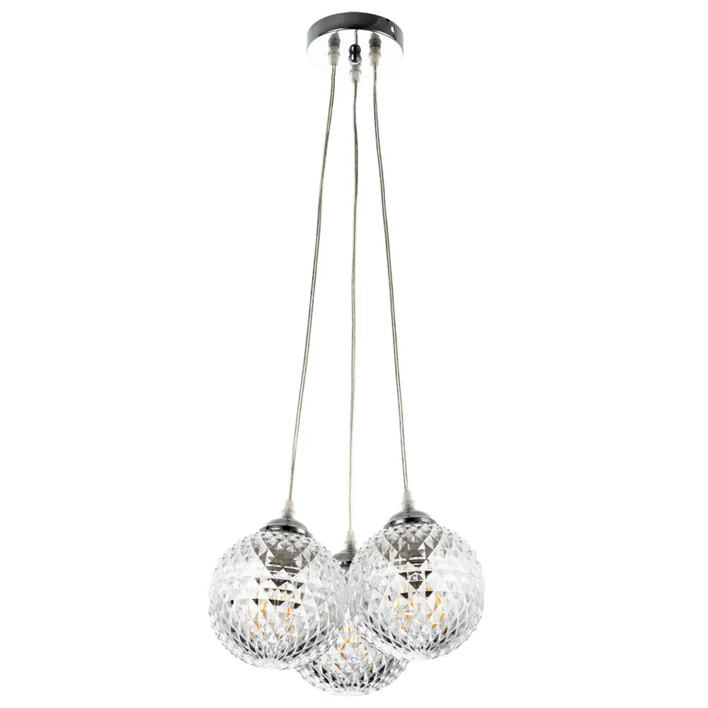 Светильник подвесной Arte Lamp Gelato, 3 лампы, 15 м², цвет хром 82717052 STLM-2212299 