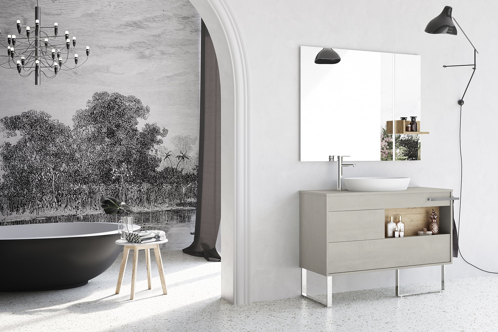 Lume 06 Mastella  Lume  Комплект мебели для ванной 