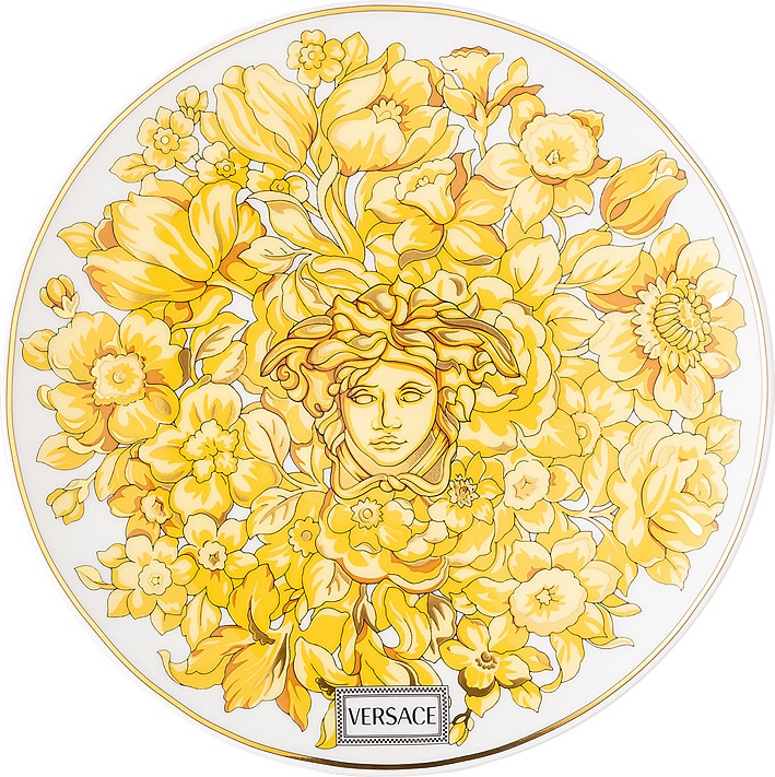 10649004 Rosenthal Versace Тарелка десертная Rosenthal Versace Медуза Рапсодия 17см, фарфор Фарфор 