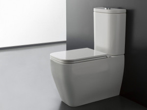 Пол керамический моноблочный туалет