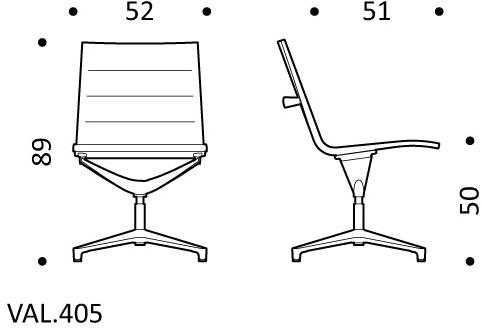 ICF Кресло руководителя поворотное на 4 спицы с высокой спинкой Valea sun-id-1441472 - Вид №6