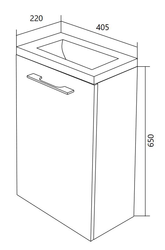 У37625 Тумба Ноктюрн 40П 1д, мдф, Белый глянец 1 Marka Ноктюрн  - Вид №6