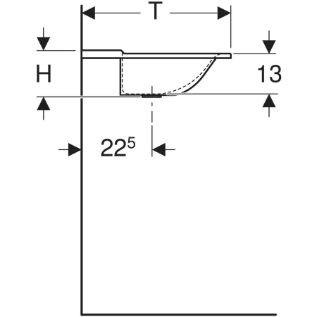 500.278.00.1 Встраиваемая раковина Geberit Xeno² Geberit  - Вид №4