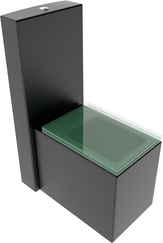 GLWC01-GLCIMBL3 Моноблок унитаз с бачком GSG CERAMIC GLASS