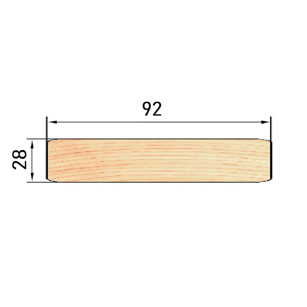 Santreyd Полок для бани из массива осины 28×92×2000 мм 81988584 STLM-0016586 - Вид №3