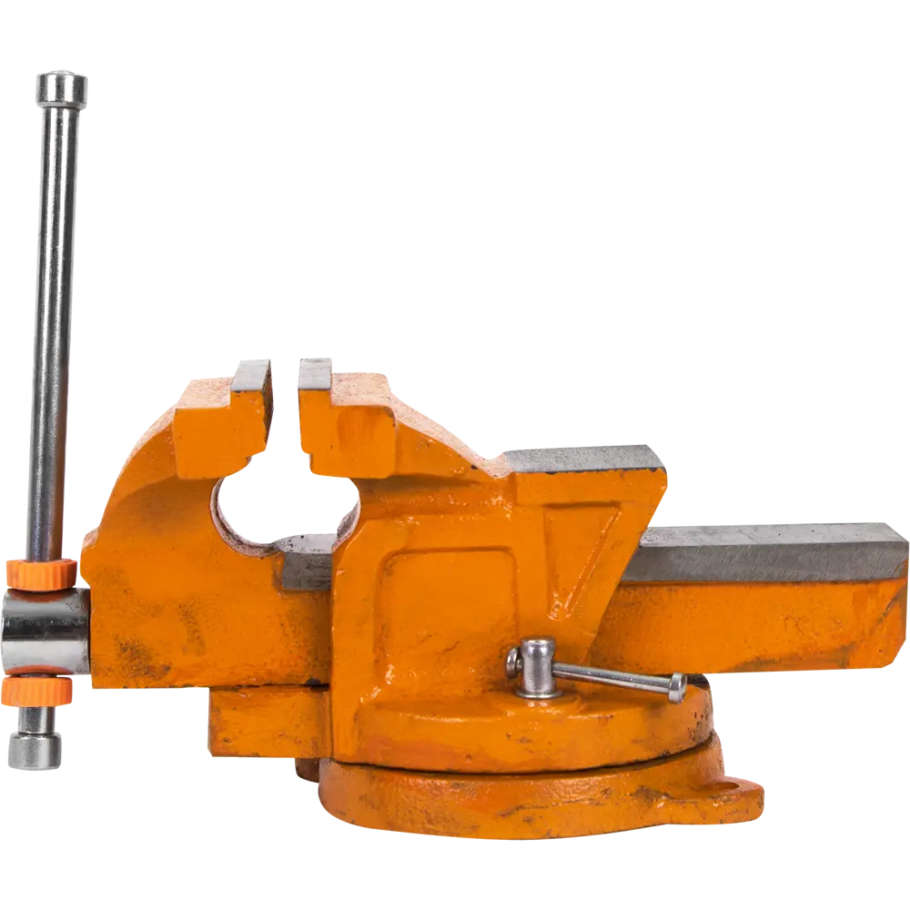 Тиски слесарные поворотные Калибр ТПСН-100 с наковальней 82038141 STLM-0018154 - Вид №1