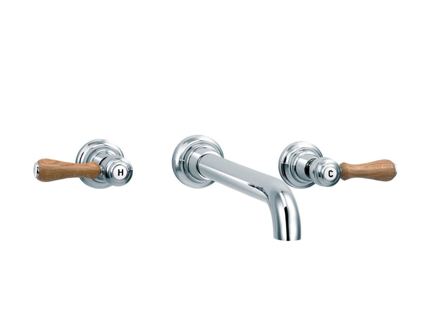 Настенный смеситель для ванны с 3 отверстиями rvb 1935 WOOD ARCH-00079806