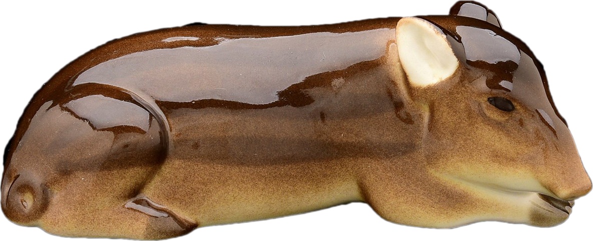 80387 Императорский фарфоровый завод Скульптура "Кабанчик" Фарфор твердый 