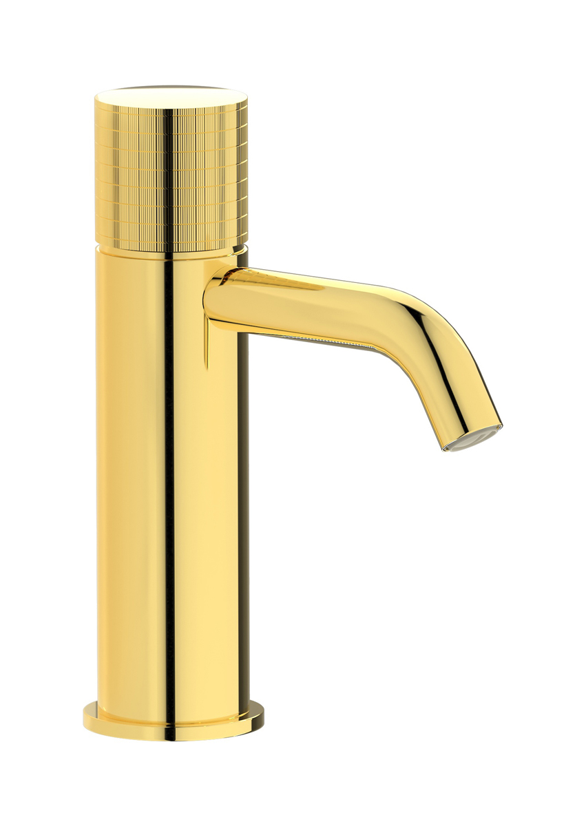 Смеситель для раковины на 1 отверстие в комплекте с донным клапаном WE ARE IB ga200oo Gold Gatsby