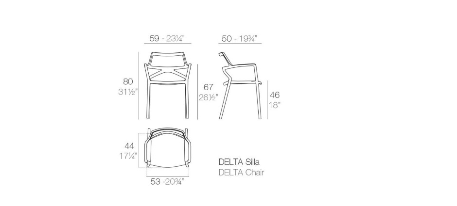 052200 Стул Vondom Delta - Вид №2