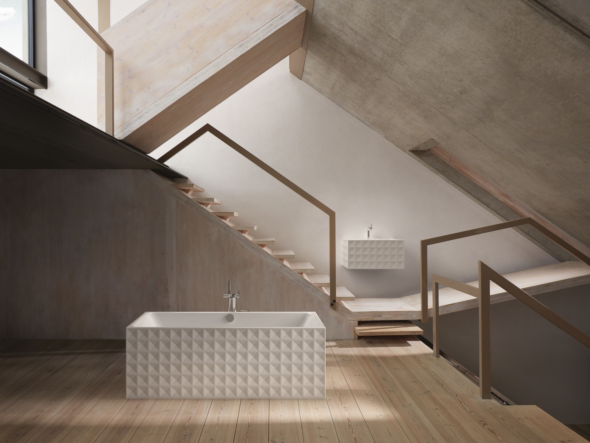 Прямоугольная эмалированная стальная ванна Bette BetteLoft Ornament ARCH-00024506 - Вид №5