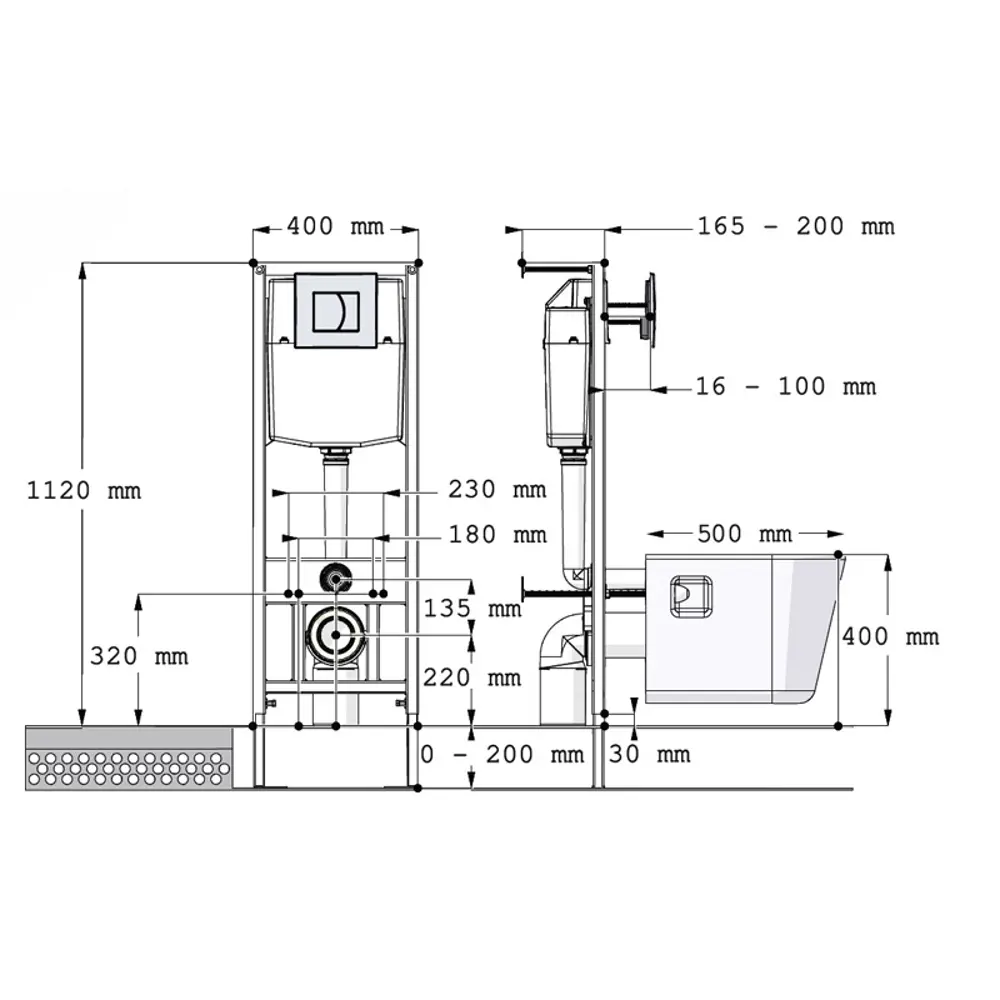 Комплект инсталляции Di с безободковым унитазом Aquatek Европа STLM-2027953 - Вид №5