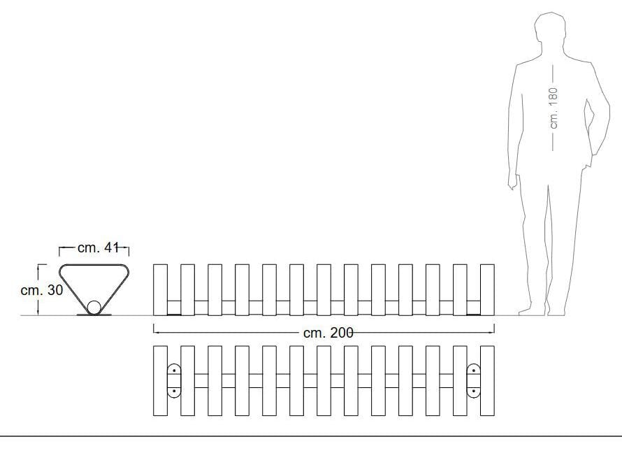 Оцинкованная стальная стойка DIMCAR TRESETTE ARCH-00097830 - Вид №2
