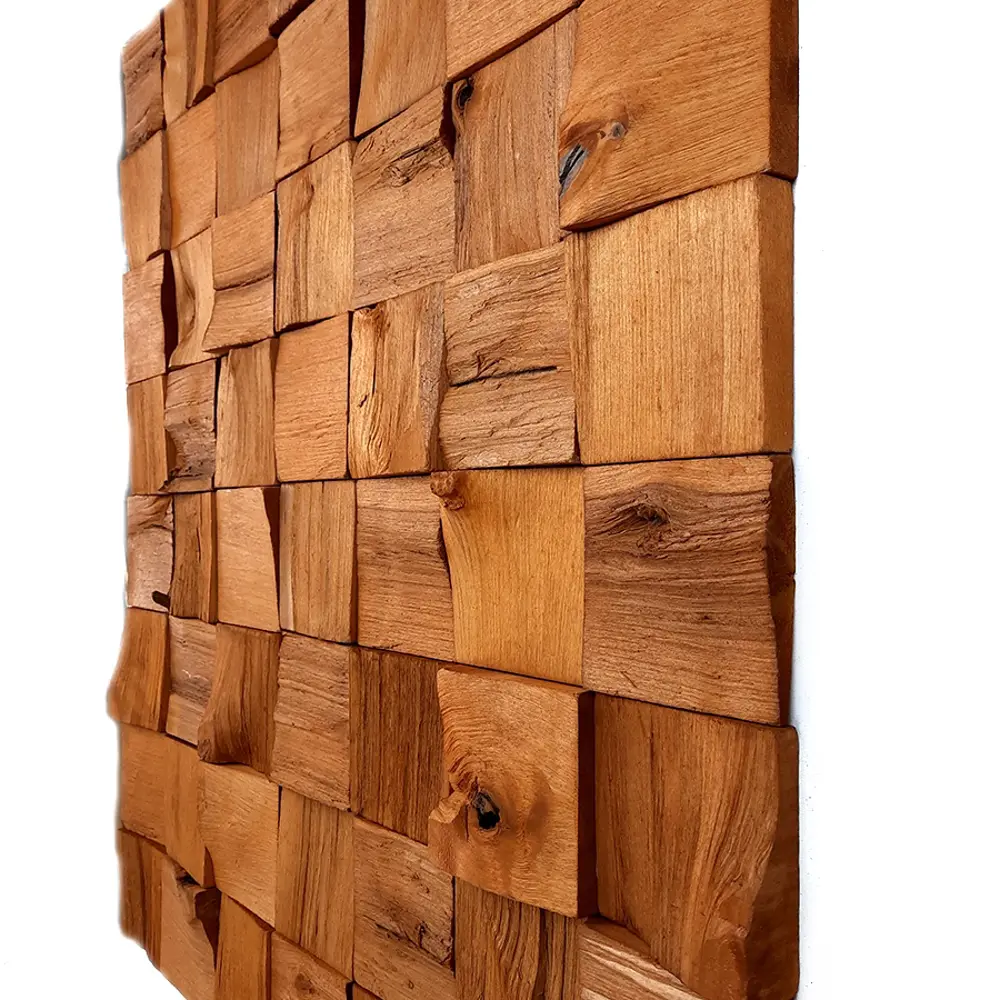 3D мозаика деревянная Arabesco цвет тик 80x80 мм 72 шт. 0.5 м² 85666536 STLM-2052847  - Вид №2