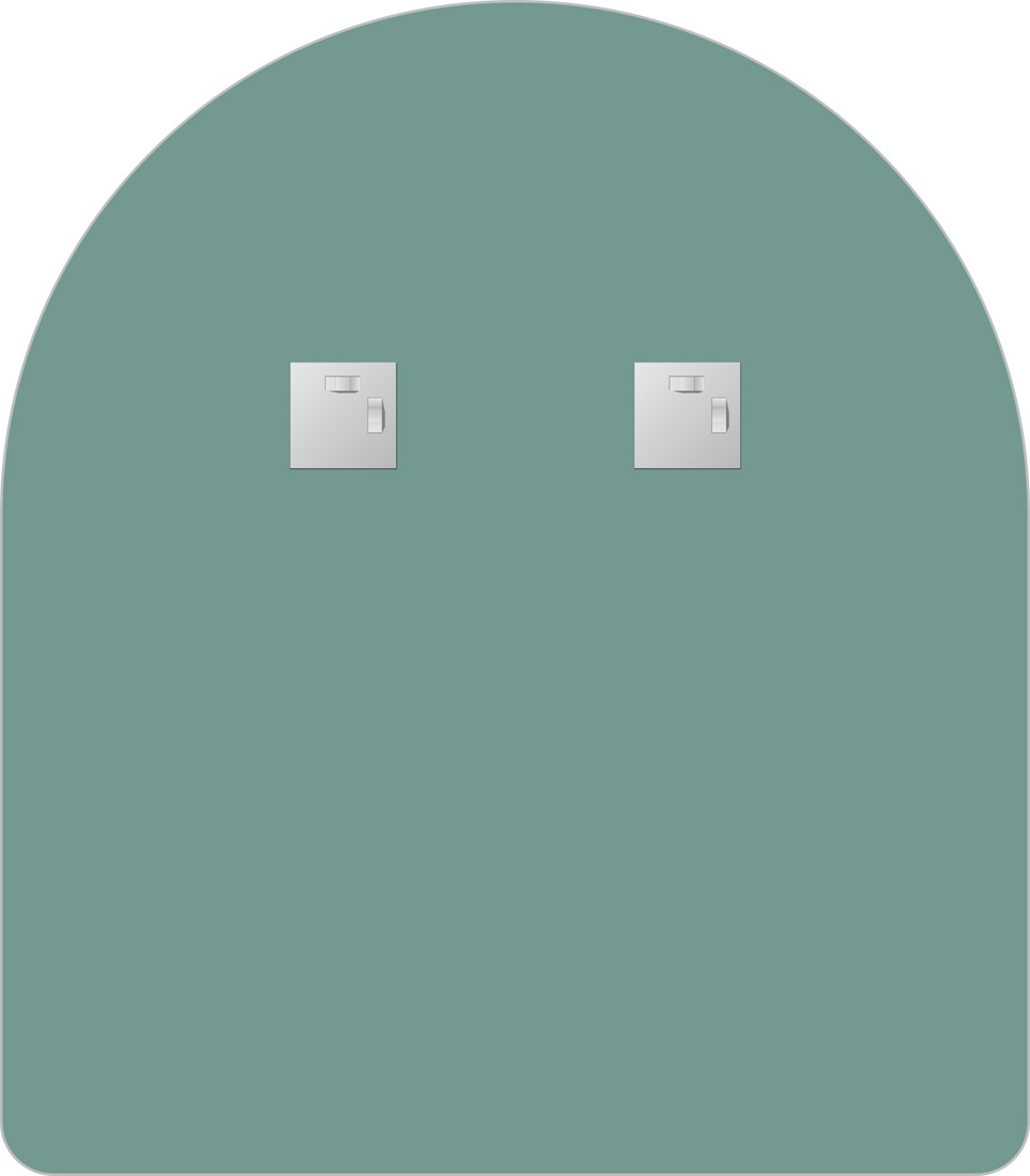 BY 0021 Зеркало со шлифованной кромкой EVOFORM Primary - Вид №2