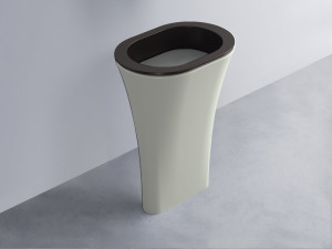 AMLA65-LV+AMPILO-CM+AMCOLO-PM Раковина Amedeo Ovale отдельностоящая cielo Enjoy + Amedeo