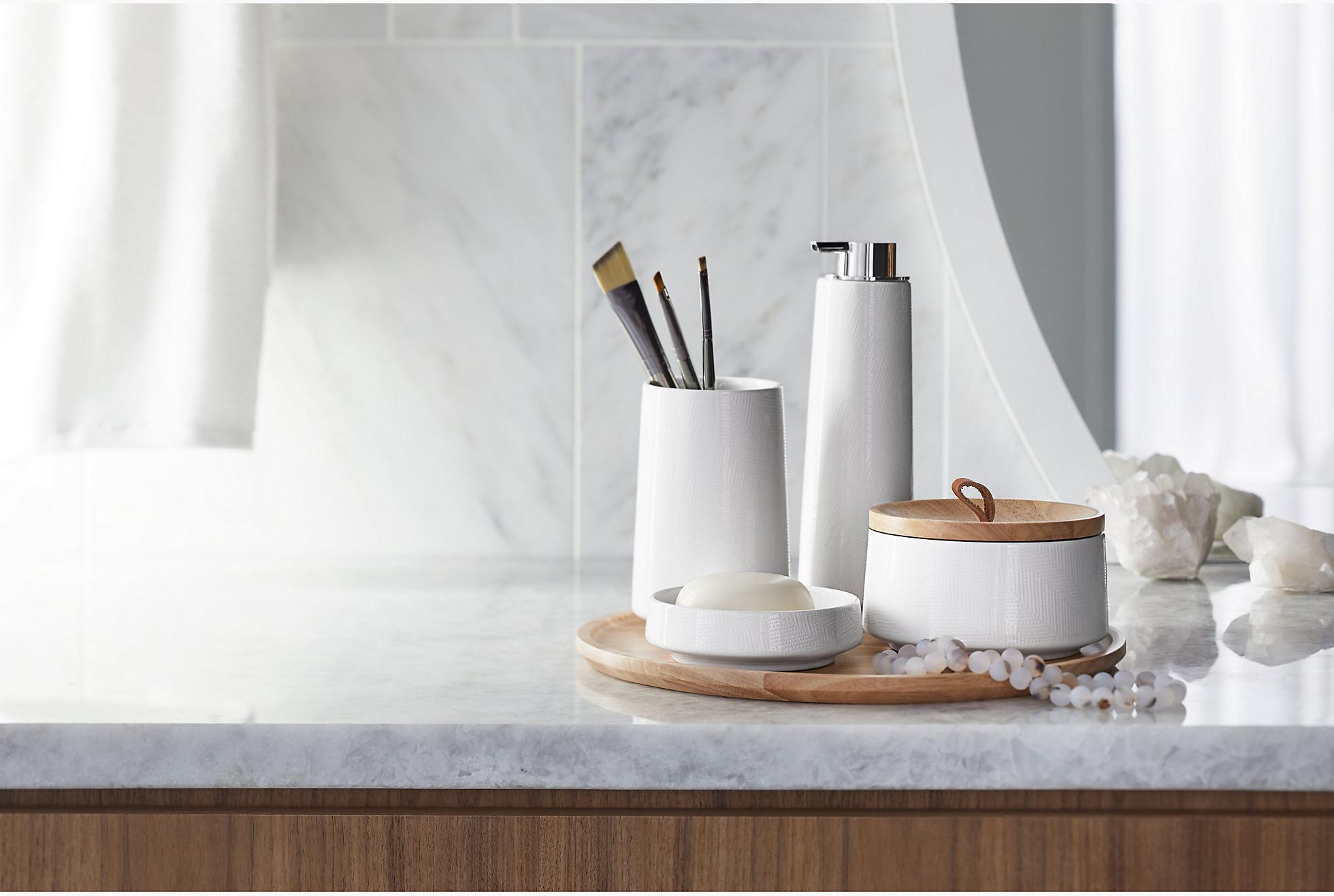 KOHLER Набор принадлежностей Bente  из пяти предметов, елочка K-29590-HD1-0  - Вид №4