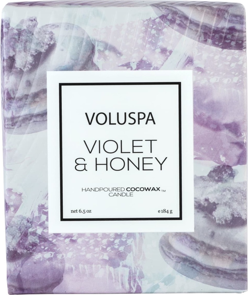 10664245 VOLUSPA Ароматическая свеча Voluspa "Фиалки и мед", 184гр, п/к 