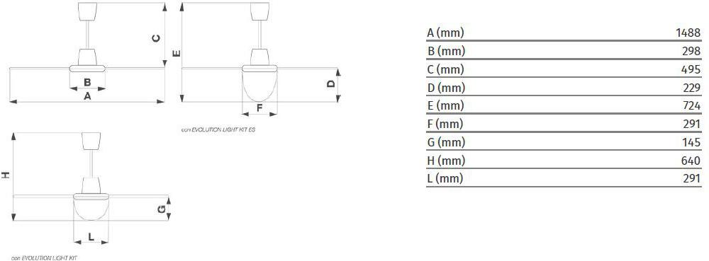 Vortice Потолочный вентилятор Nordik evolution 61734 - Вид №3