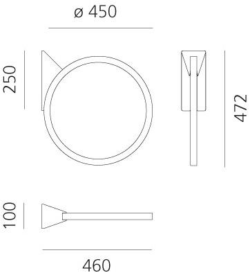 Artemide Бра для наружного освещения из алюминия "o" sun-id-1360694 - Вид №2