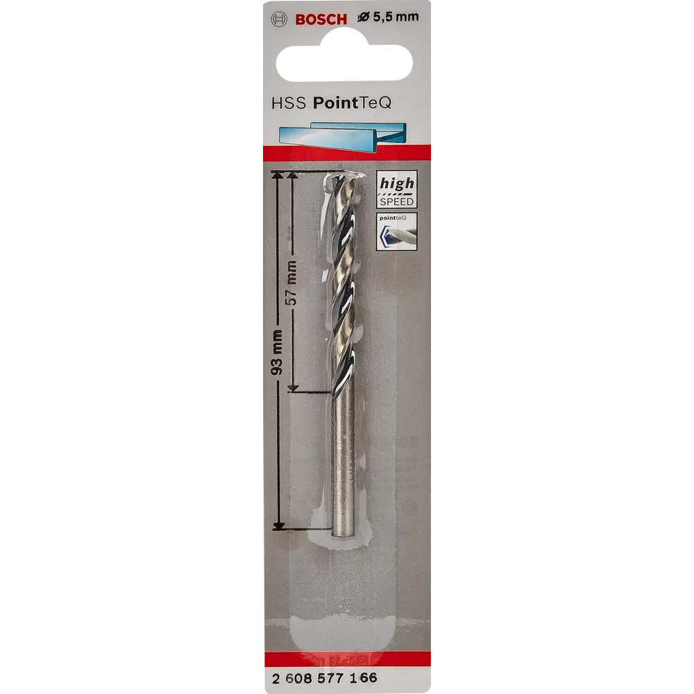 Сверло по металлу Bosch HSS PointTeQ 5.5x93 мм BOSCH PROFESSIONAL STLM-2059463 - Вид №3