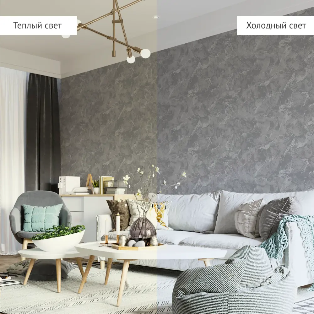 INSPIRE Kabru - Флизелиновые обои темно-серые с каменным узором 89345378 STLM-1453486 - Вид №3