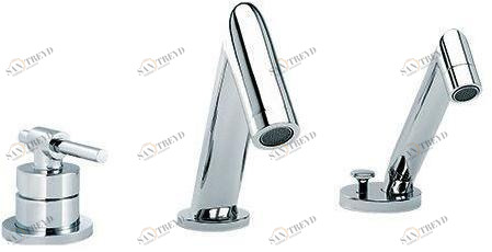 rvb Набор для ванны, однорычажный, с ручным душем, 3 отверстия Dynamic 4527.11.70