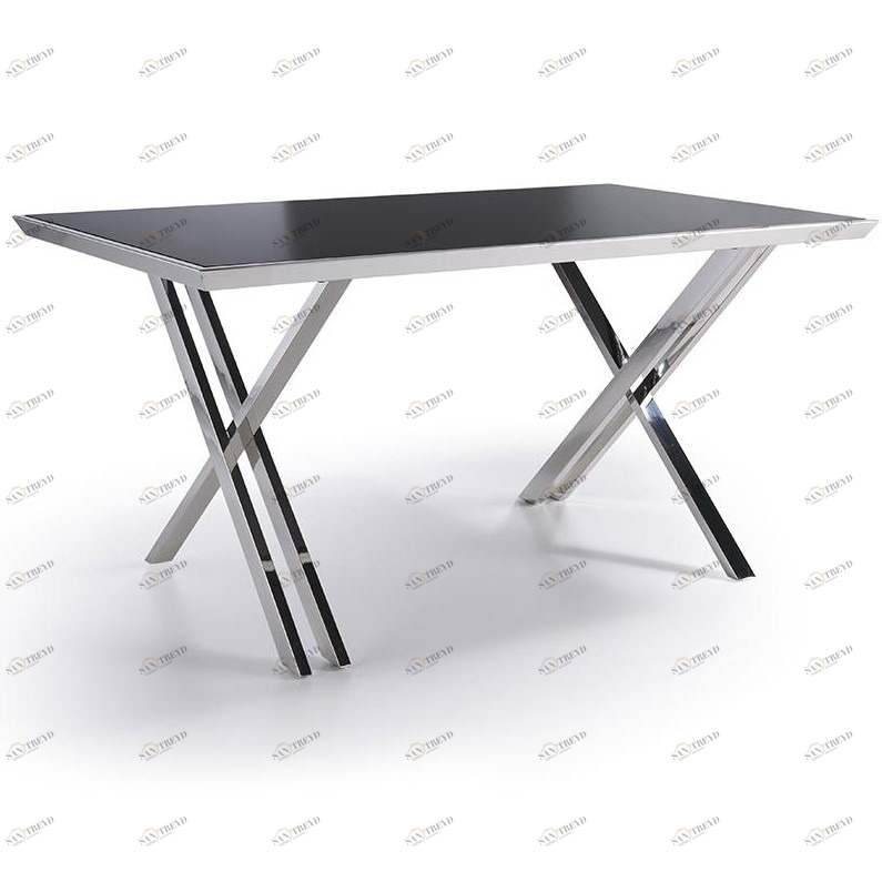 Письменный стол черный с металлическими ножками BZ511 от Angel Cerda ANGEL CERDA  147538 Черный 