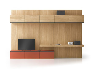 Деревянная секционная гардеробная