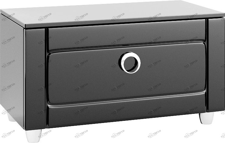 Инфинити Тумба напольная с ящиком, цвет черный Inf.03.08/BLK AQWELLA Infinity sun-id-277930