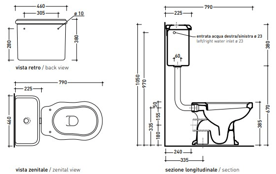 Компакт унитаз с бачком Белый Ceramica Flaminia Efi Италия sun-id-1505564 - Вид №7