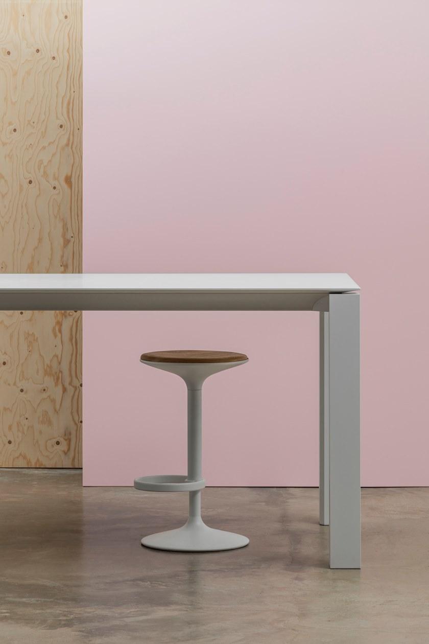 Andreu World Прямоугольный высокий стол из дуба Extra table Me 01146 - Вид №2