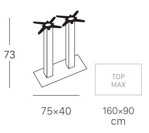 Прямоугольный стол для контракта S-CAB Tiffany ARCH-00151194 - Вид №2