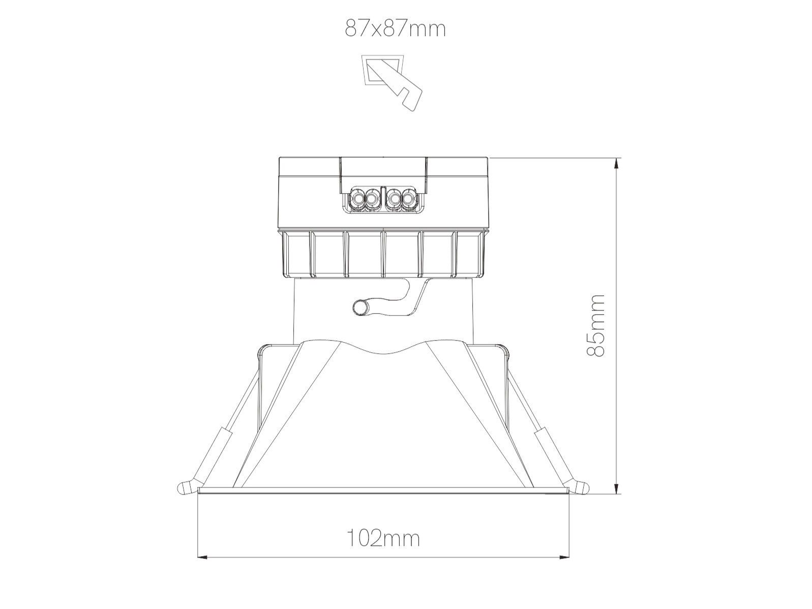 Квадратный светодиодный светильник из поликарбоната BENEITO FAURE PULCOM ARCH-00055638 - Вид №1