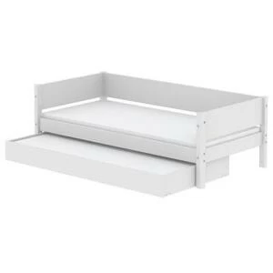 Кровать Flexa White с дополнительным спальным местом, 190 см, белая