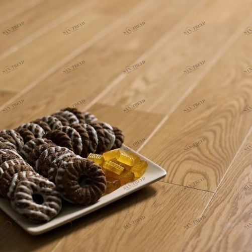 Паркетная доска Amber Wood Карамель Дуб Натур (Гладкая) 1860х189 мм 2600200394