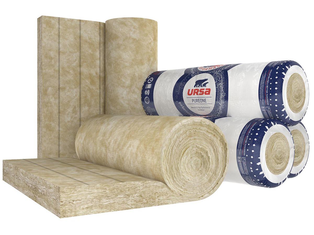 Водоотталкивающая рулонная панель из минеральной ваты для термоакустической изоляции Ursa URSA PUREONE ARCH-00106962 - Вид №1