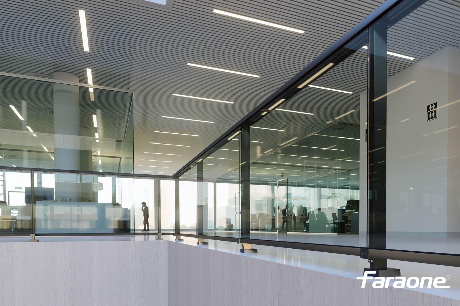 Перила из алюминия и стекла FARAONE Maior Evo ARCH-00105448 - Вид №8