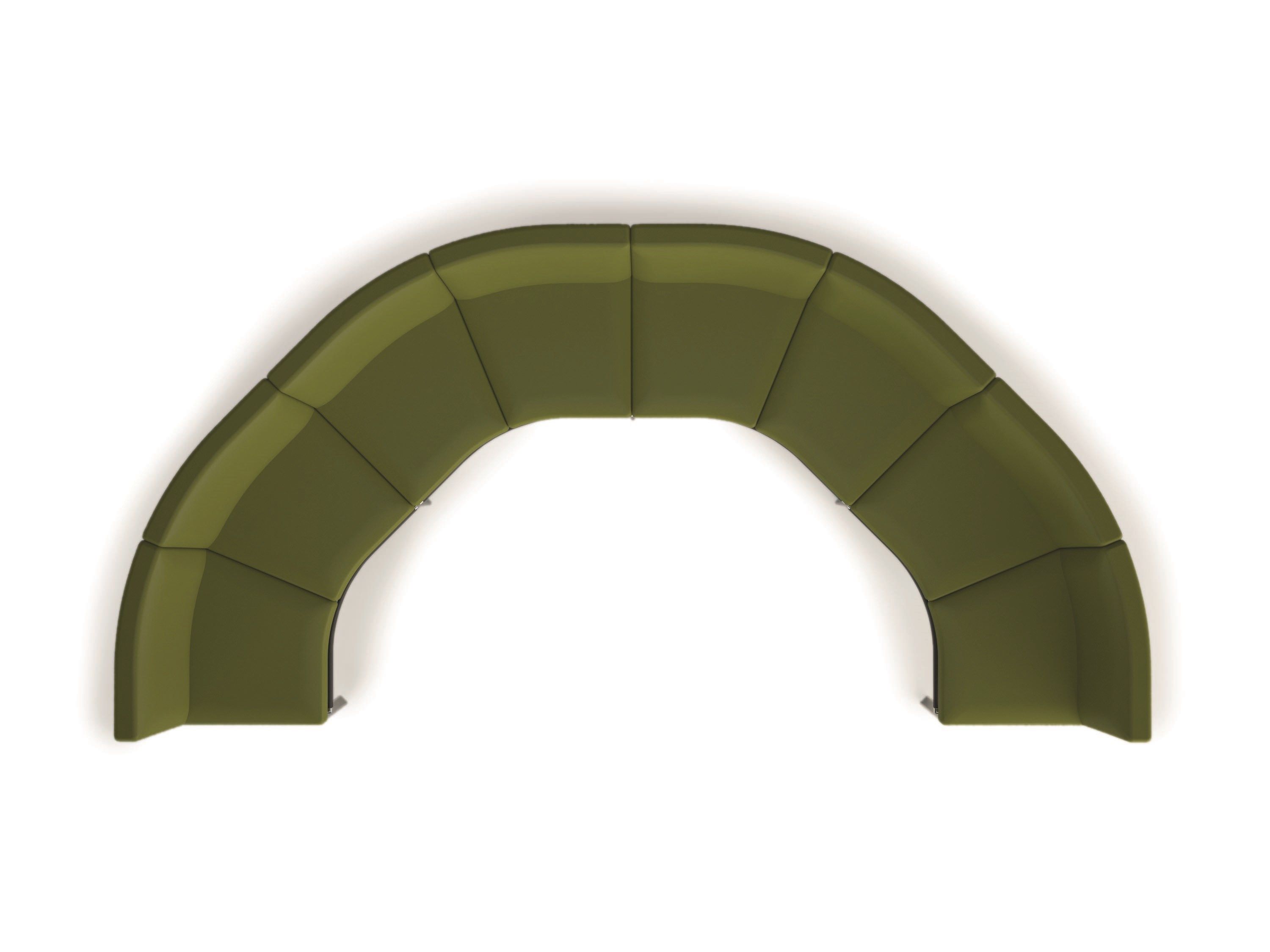 Изогнутый диван из ткани Luxy мост ARCH-00097552 - Вид №12